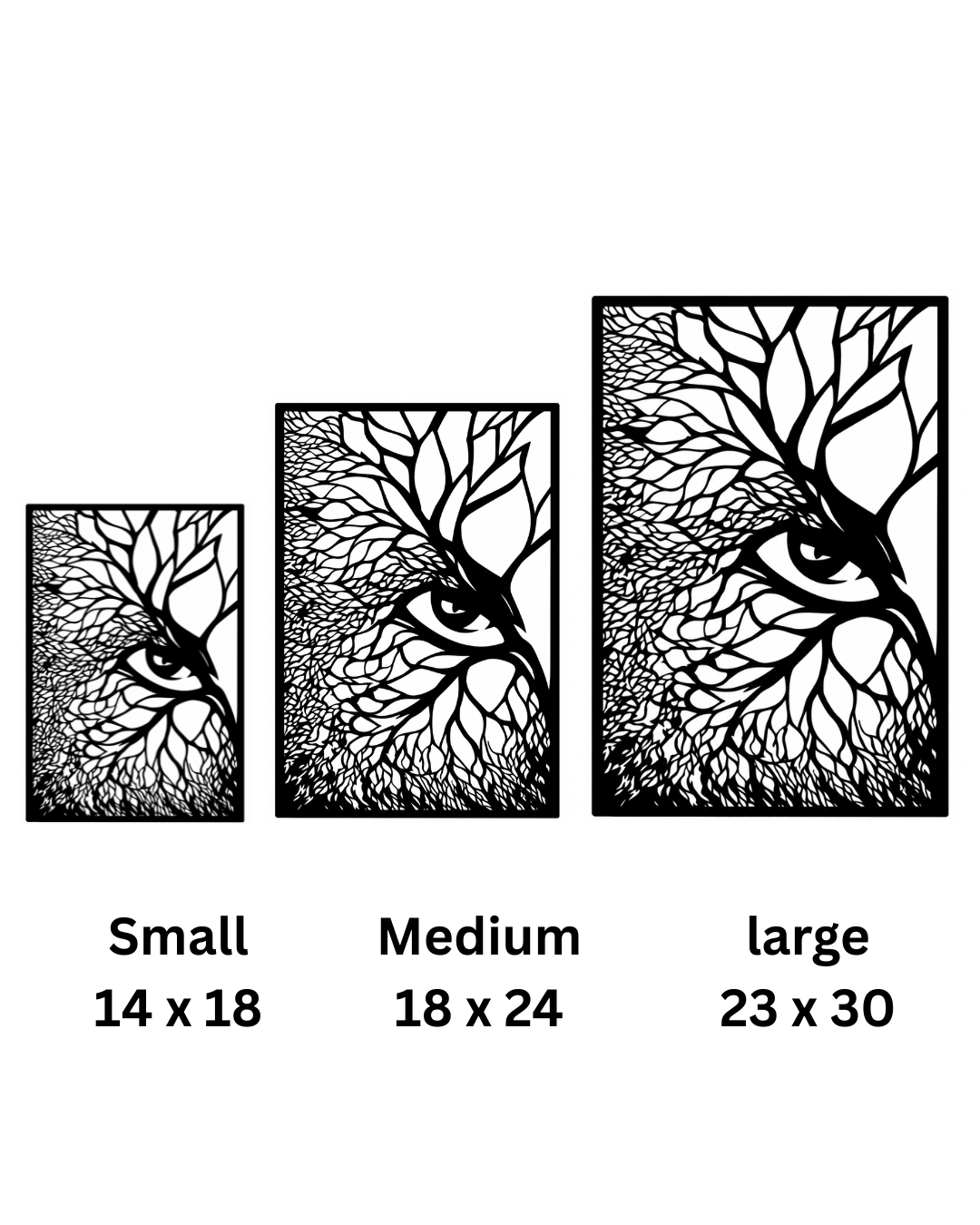 Tree Eye Metal Wall Art, Abstract Nature Panel