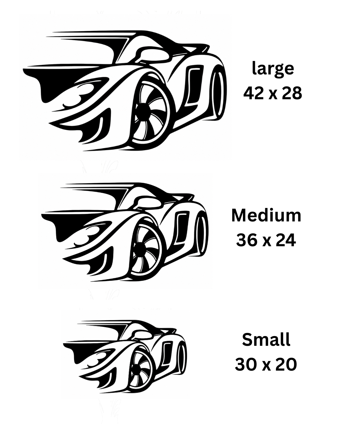 Sports Car Metal Wall Art, Dynamic Angle Panel