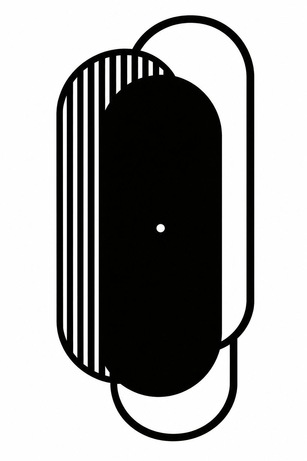 Layered Capsule Wall Clock