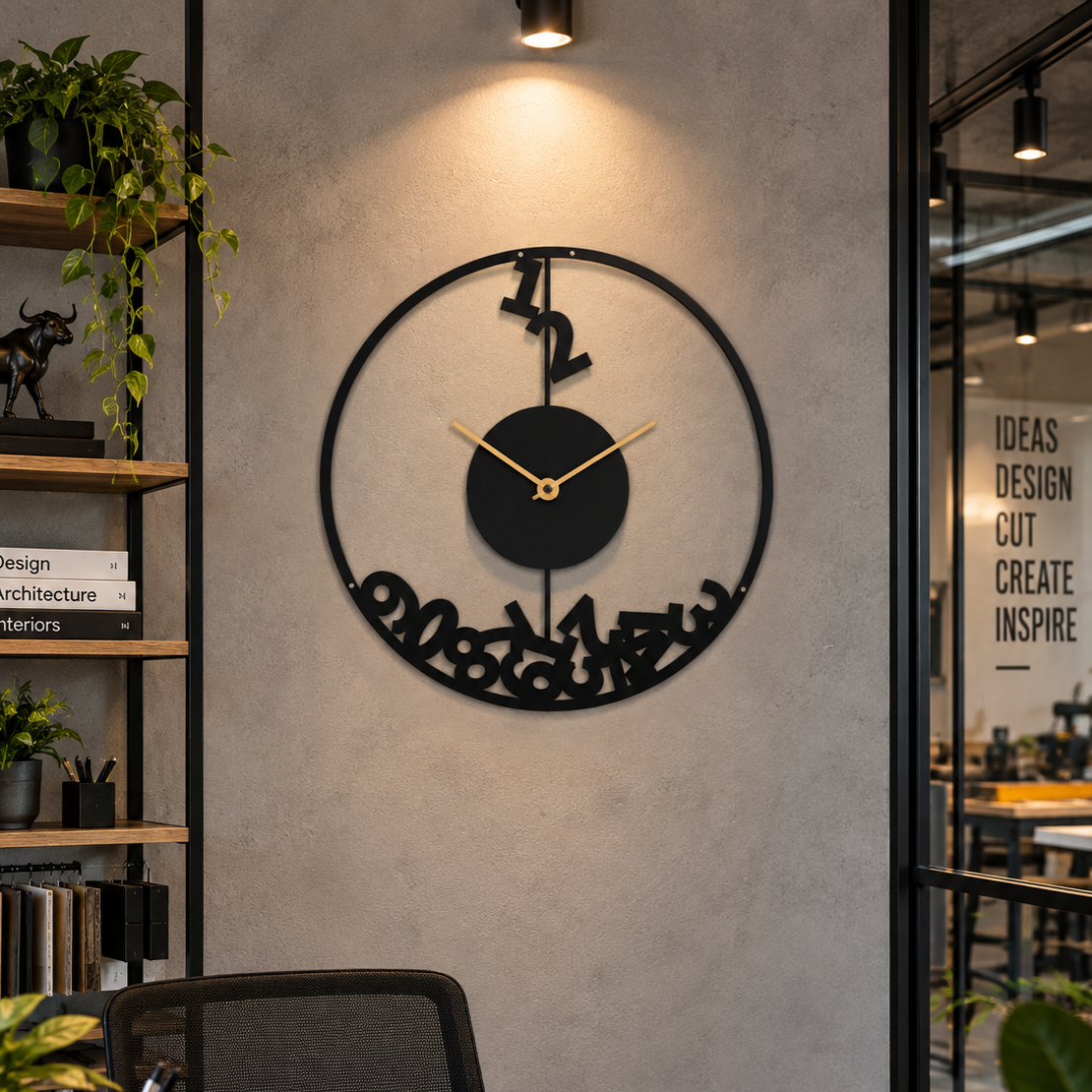 Jumbled Numbers Wall Clock