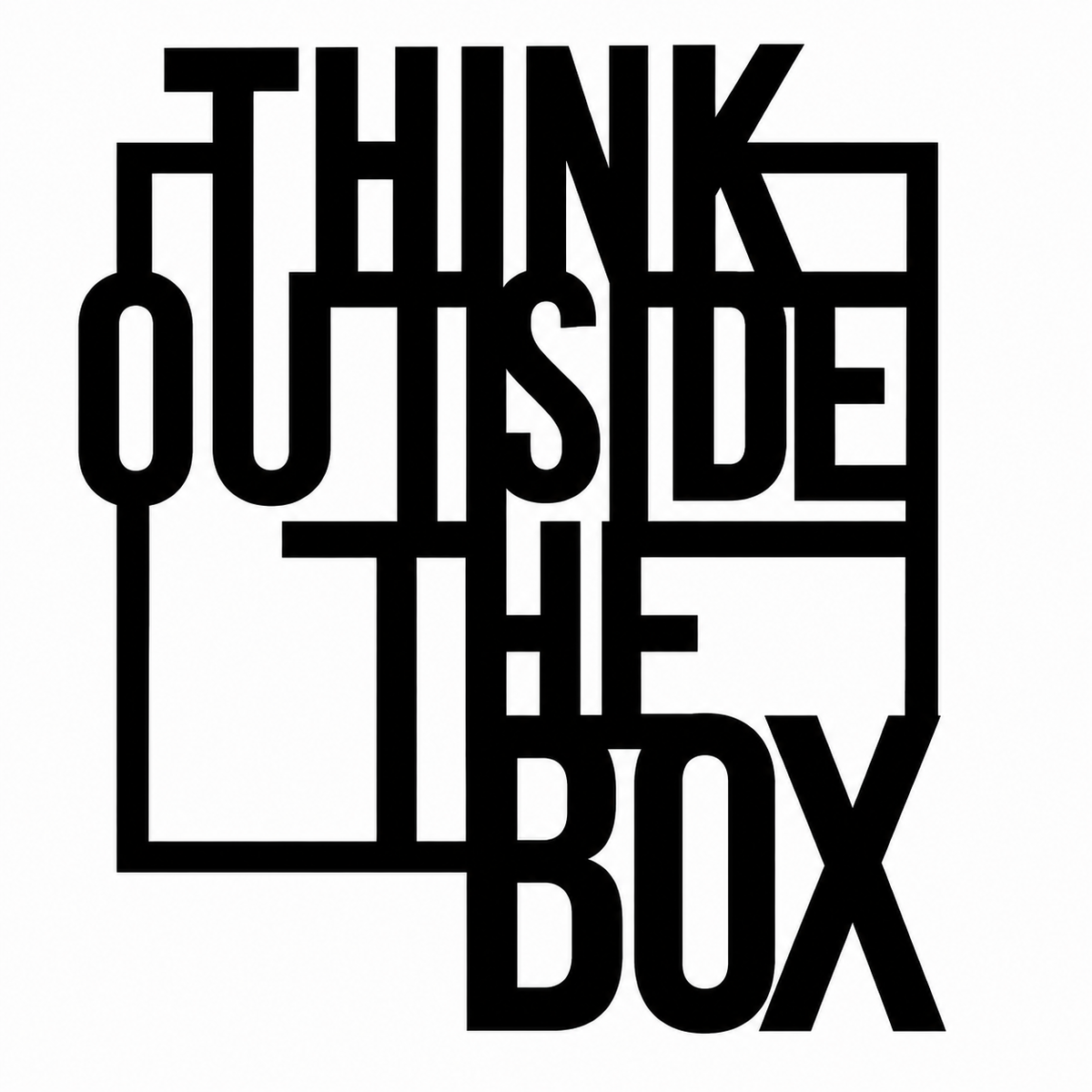 Think Outside The Box Wall Art