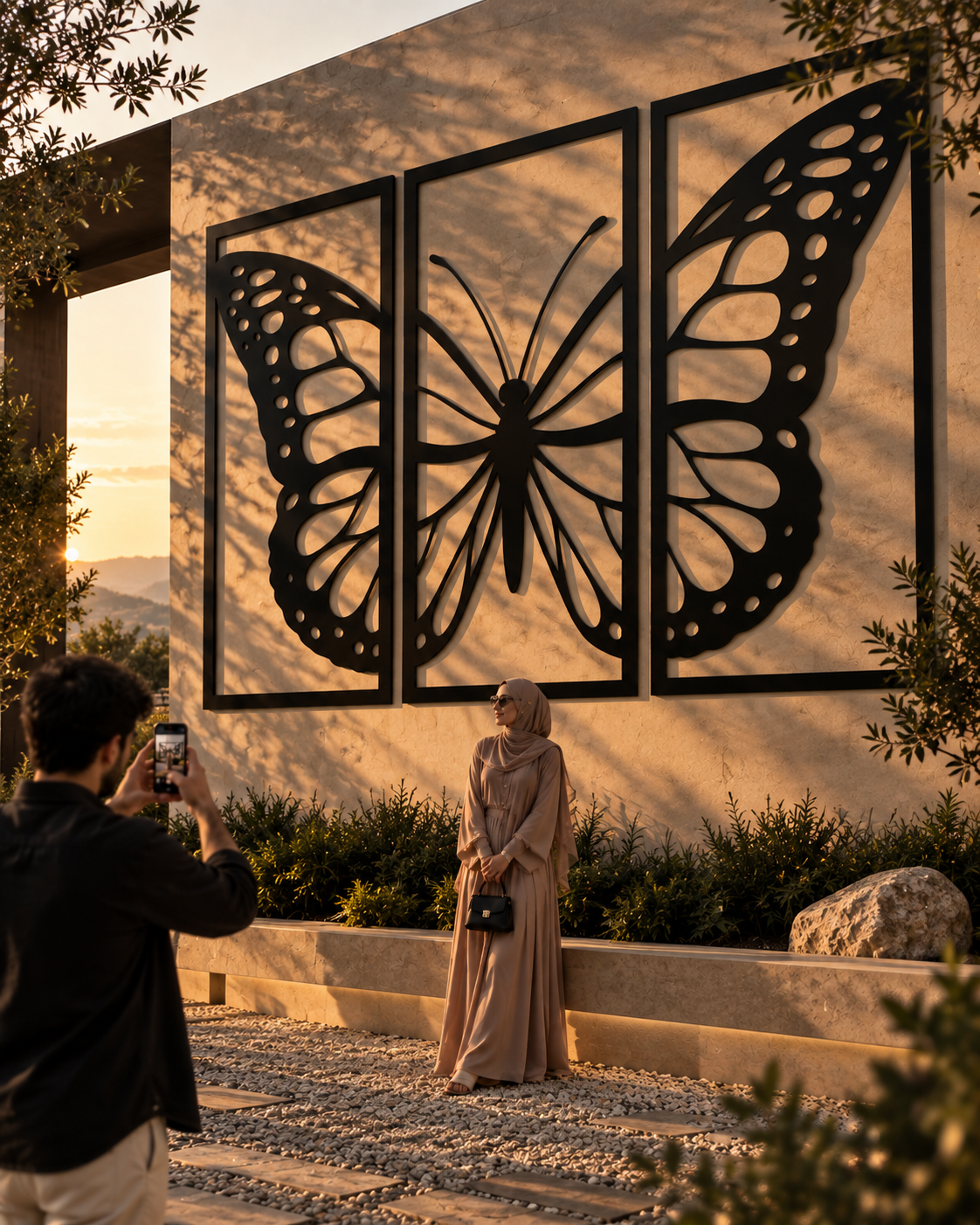 Giant Butterfly Split Panel Wall Art
