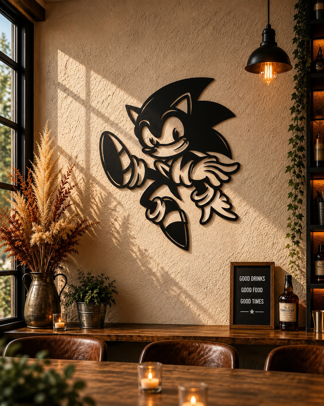Sonic Running Pose Wall Art