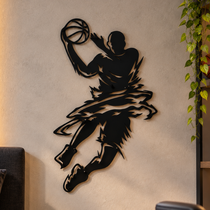 Basketball Dunk Wall Art