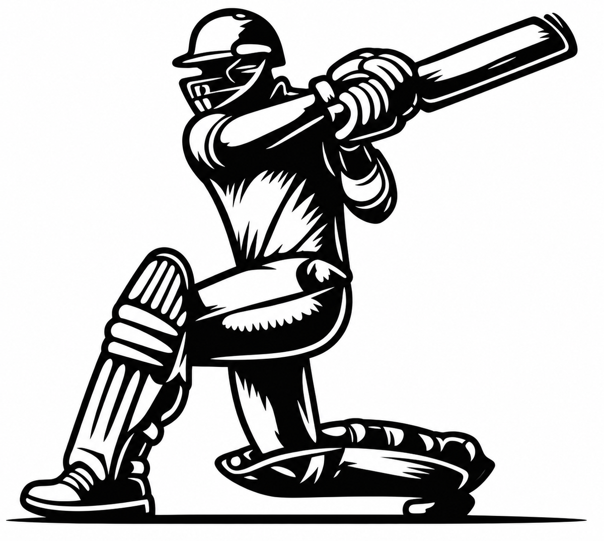 Cricket Batsman Wall Art