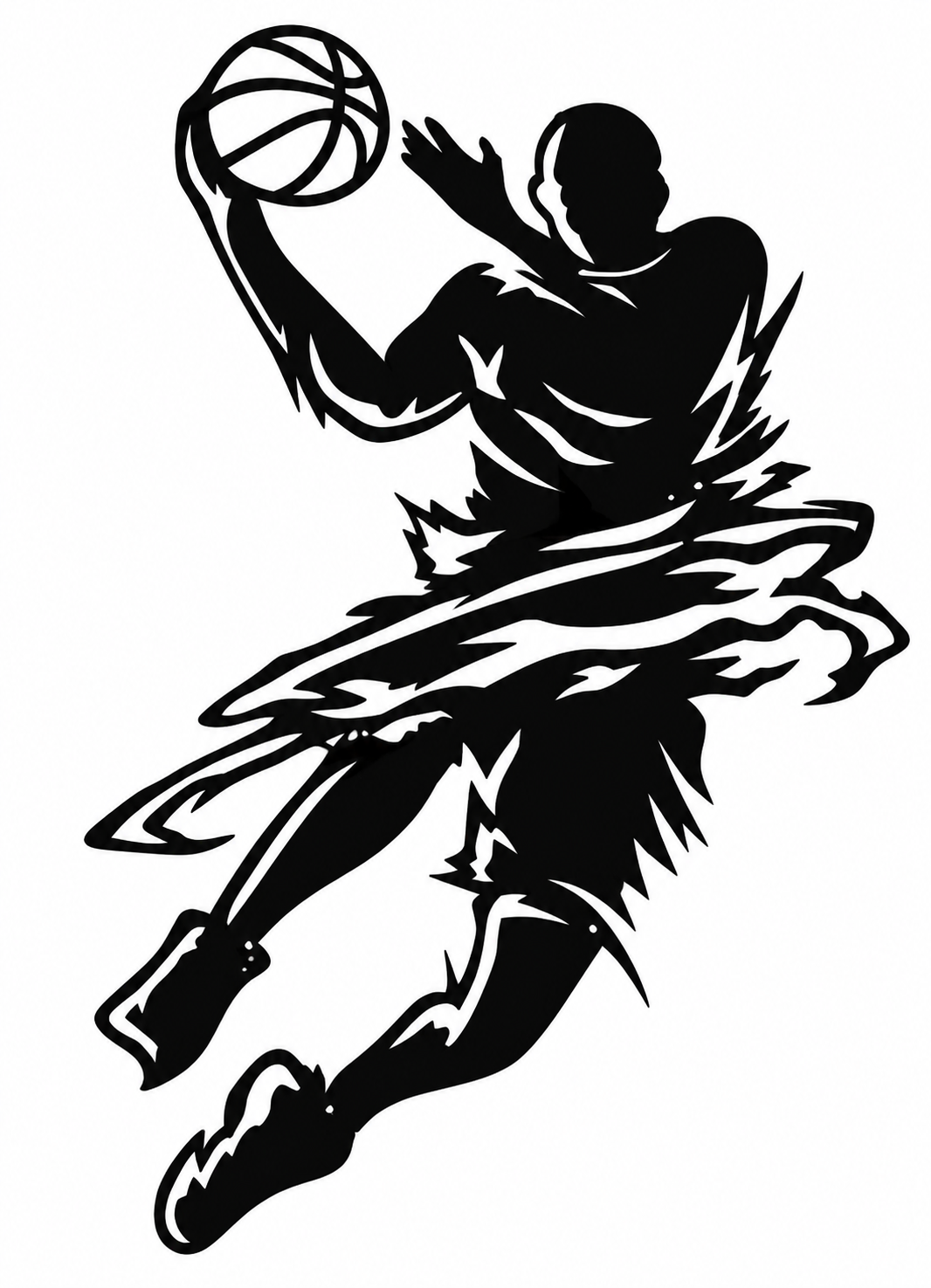 Basketball Dunk Wall Art