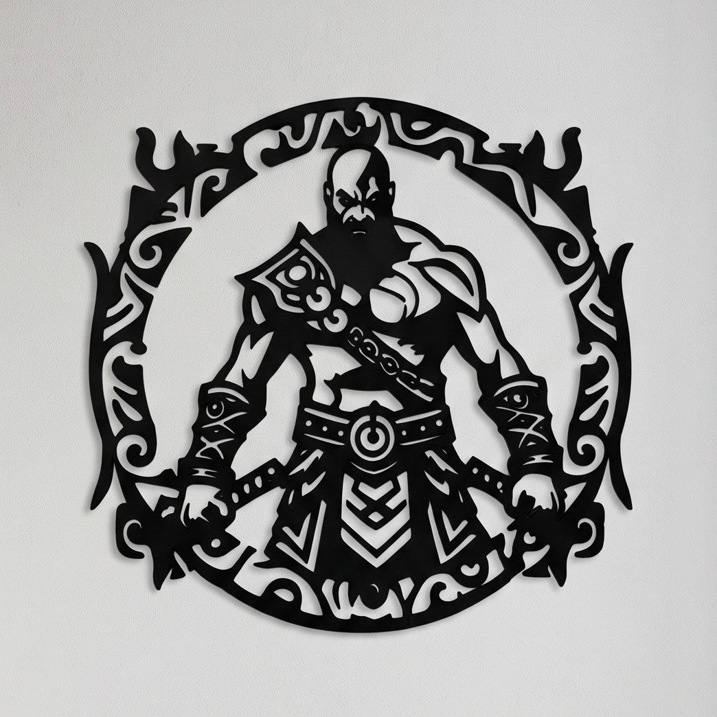 Kratos Medallion Metal Wall Art, Unframed Sign
