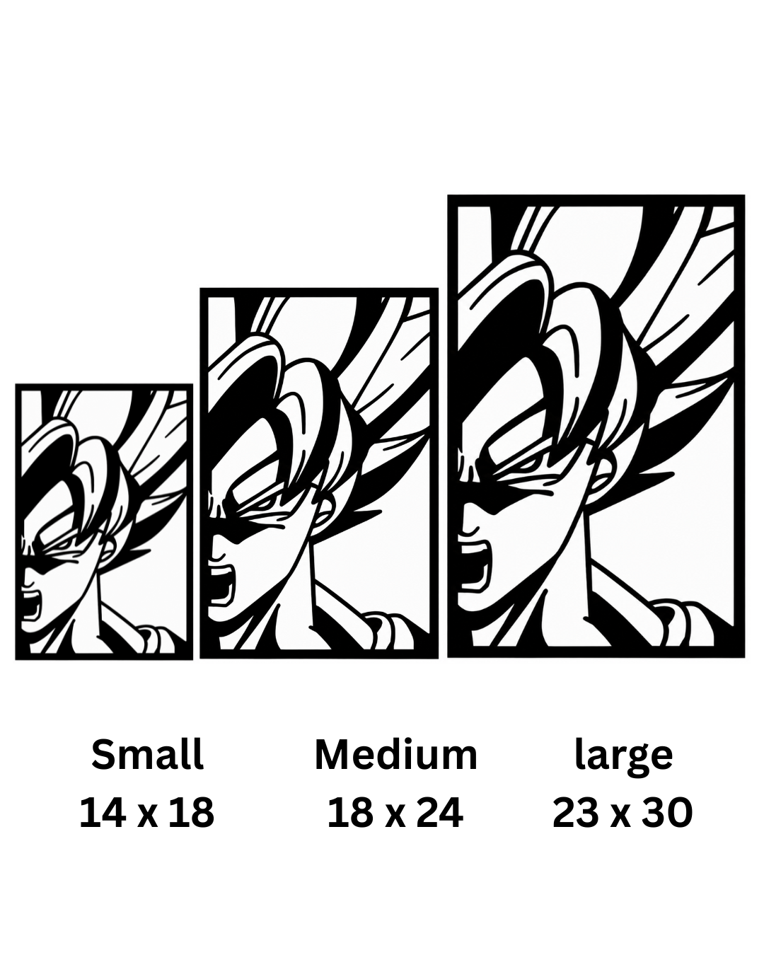 Gohan Battle Cry Metal Wall Art, Framed Panel