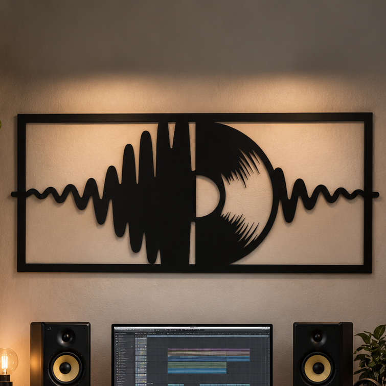 Vinyl Soundwave Wall Art