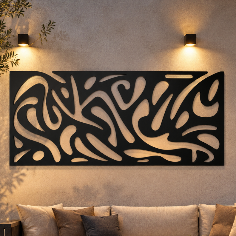 Abstract Flow Panel Wall Art