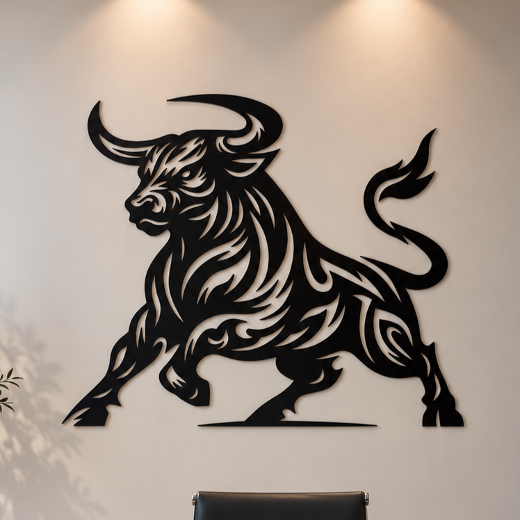 Tribal Bull Wall Art