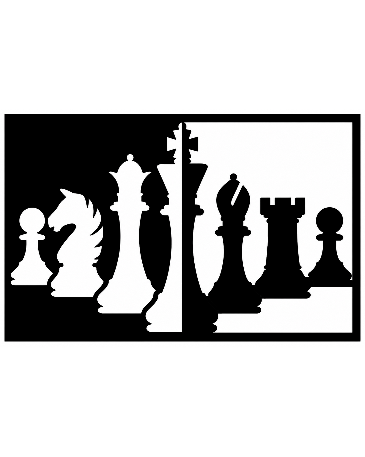 Chess Pieces Wall Art