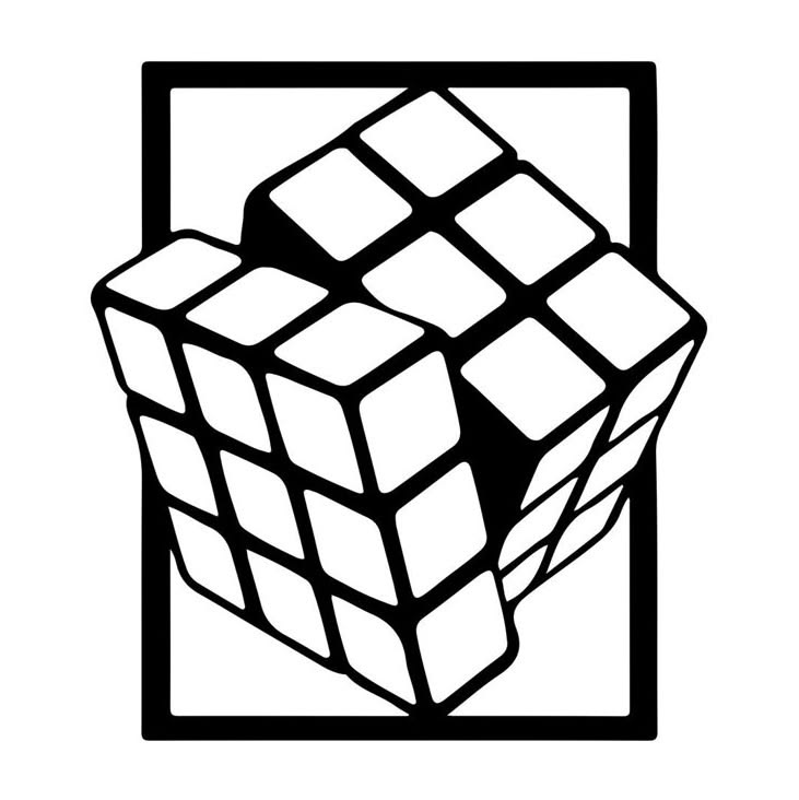 Rubik's Cube Wall Art