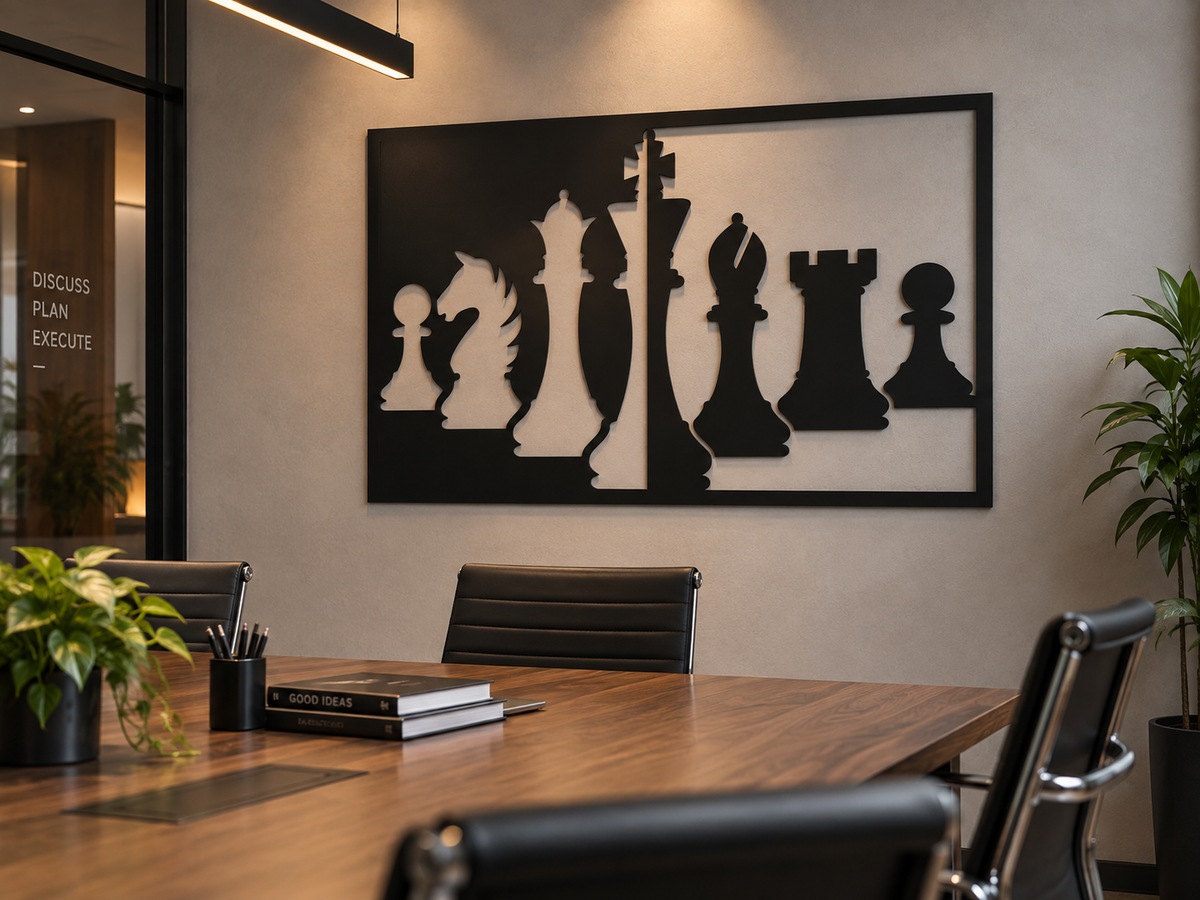 Chess Pieces Wall Art