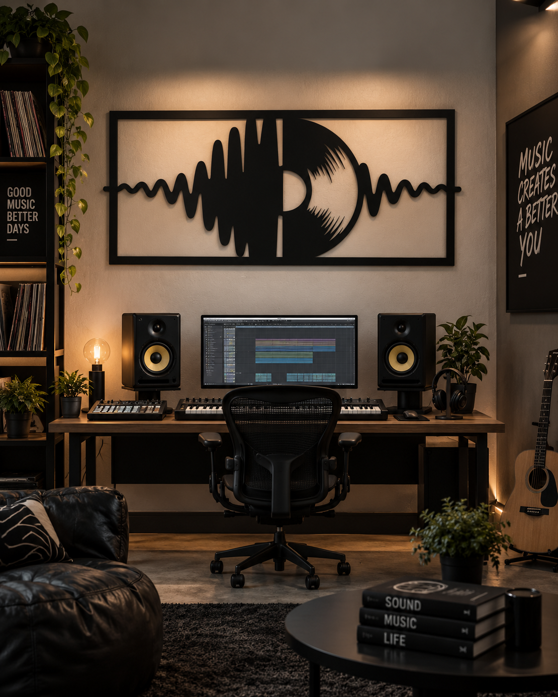 Vinyl Soundwave Wall Art