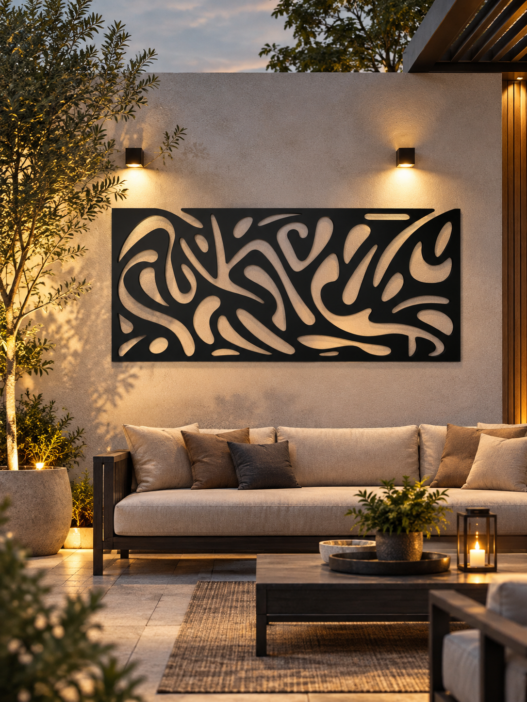 Abstract Flow Panel Wall Art