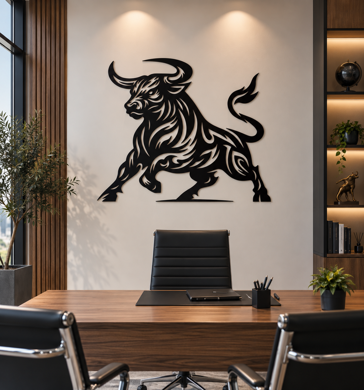 Tribal Bull Wall Art